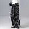 Demana Romantic Polka Dot Chiffon Wide-Leg Pants