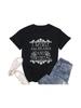 I Myself Am Strange And Unusual Tshirt Wo'unisex Novelty Funny Letter Print Halloween Shirt Horror Movie Graphic Tees T-Shirt 01232