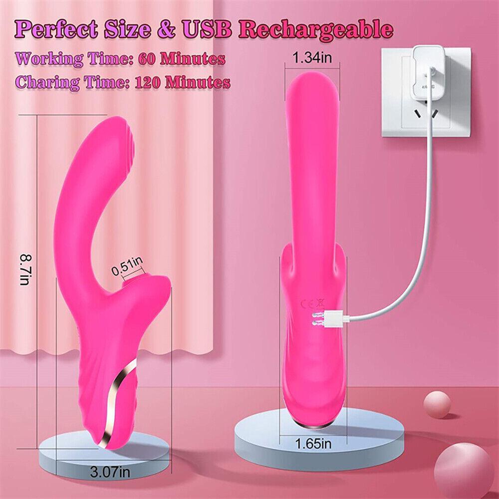 Sucktion Vibrator G-Spot Dildo Rabbit Women Adult Sex Toys Massager