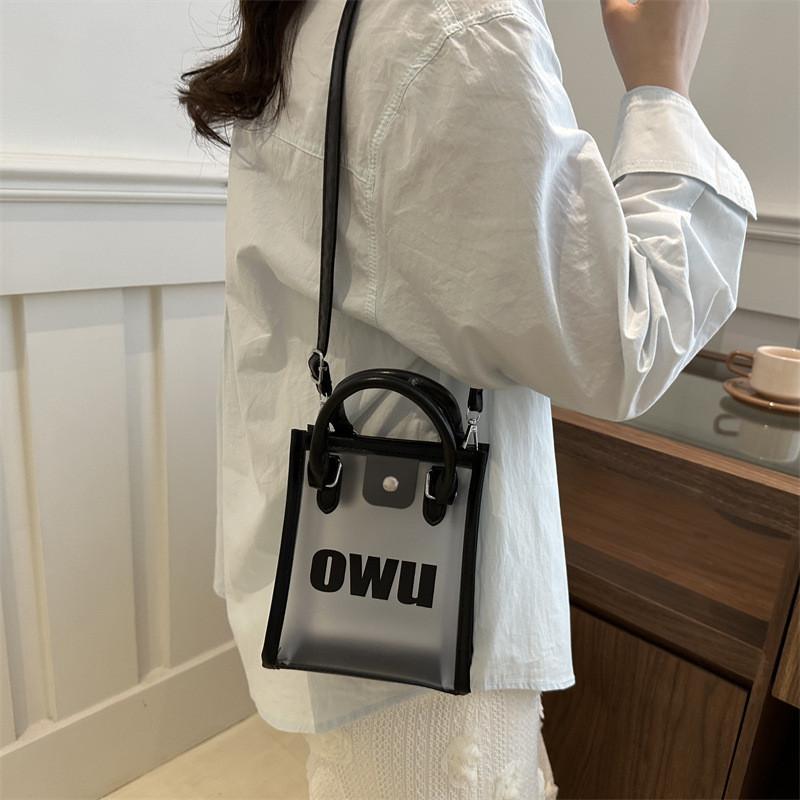 Stylish Large Capacity Pvc Shoulder Bag Trendy Clear Purse For Women 2024 New
