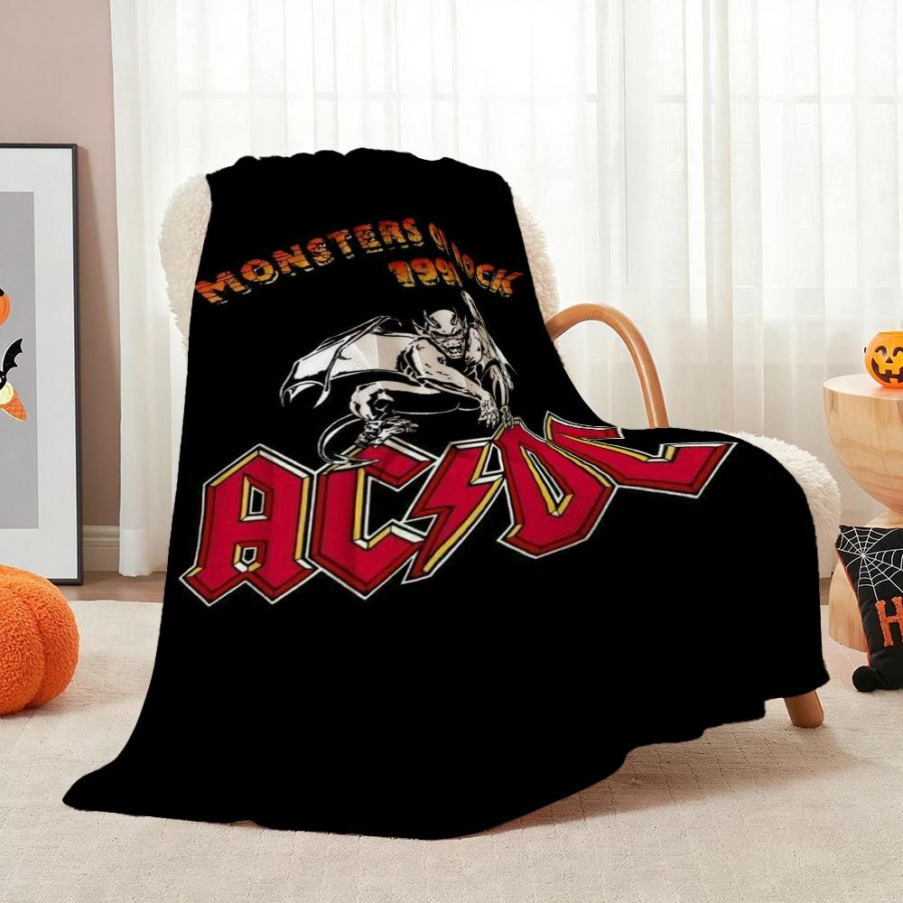 Angus Young Rock Guitar Blanket Camping Trip Soft And Comfortable Office Rest Blanket Bedroom Outdoor Plush Blanket