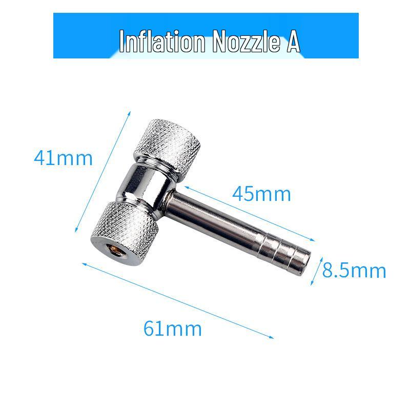 Tire Inflation Nozzle with Pressure Gauge for Car, Bicycle, and Motorcycle