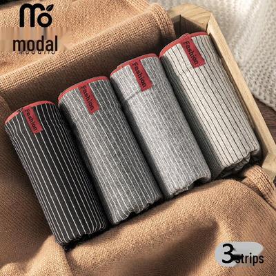 Men's Modal Cotton Antibacterial Boxer Briefs