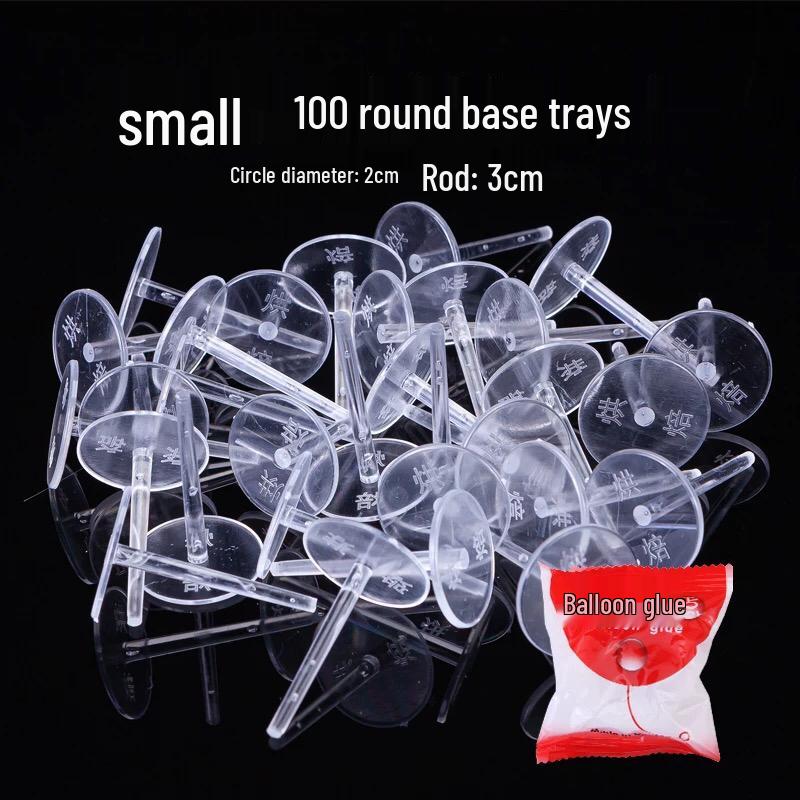 

Transparent Plastic Cake Ornament Support with Thick Base for Baking