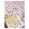 Summer Ice Clear Fruit Scrapbooking Stickers Fresh Candy Color Grapefruit Strawberry Waterproof Self Adhesive for DIY Journaling