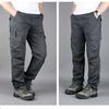 Spring and Autumn Outdoor Pure Cotton Cargo Pants for Men, Loose Straight-Leg, Plus Size Work Trousers, Versatile for Mountaineering and Casual Wear