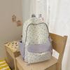 Schoolbag1011 summer new fresh floral backpack for women, a backpack for middle and high school students to travel and take photos