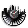 Saudi Arabia Mecca Skyline Vinyl Record Wall Clock For Bedroom Islamic Mosque Wall Art Architecture Home Decor Muslim Wall Watch