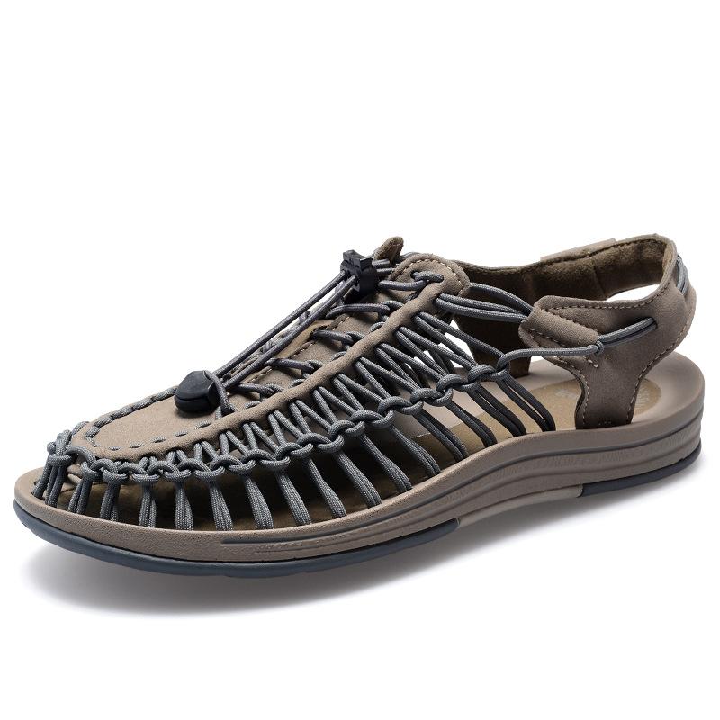 Summer large size men's shoes men's woven bag head sandals sports beach shoes creek shoes non-slip