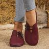 2026 Summer New Soft Leather Flat Flat Casual Single Shoes for Women, Round Head, Shallow Mouth, One Step Stepping Large Women's Shoes