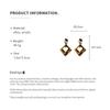 Korean Fashion Hollow Leopard Print Earring for Women European and American Atmospheric Drop Earrings Luxury Designer Zircon