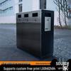 Large Stainless Steel Outdoor Sorting Trash Can for Parks and Commercial Spaces