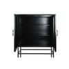 Buffet - Commode - 2 portes - MDF et bois - 100 x 40 x 140 cm