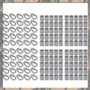 A70U New Cable Ferrule 100Pcs 1/8Inch Crimping Loop Sleeve Crimps 50Pcs M3 Stainless Steel Thimble Rigging For Wire Rope Cable