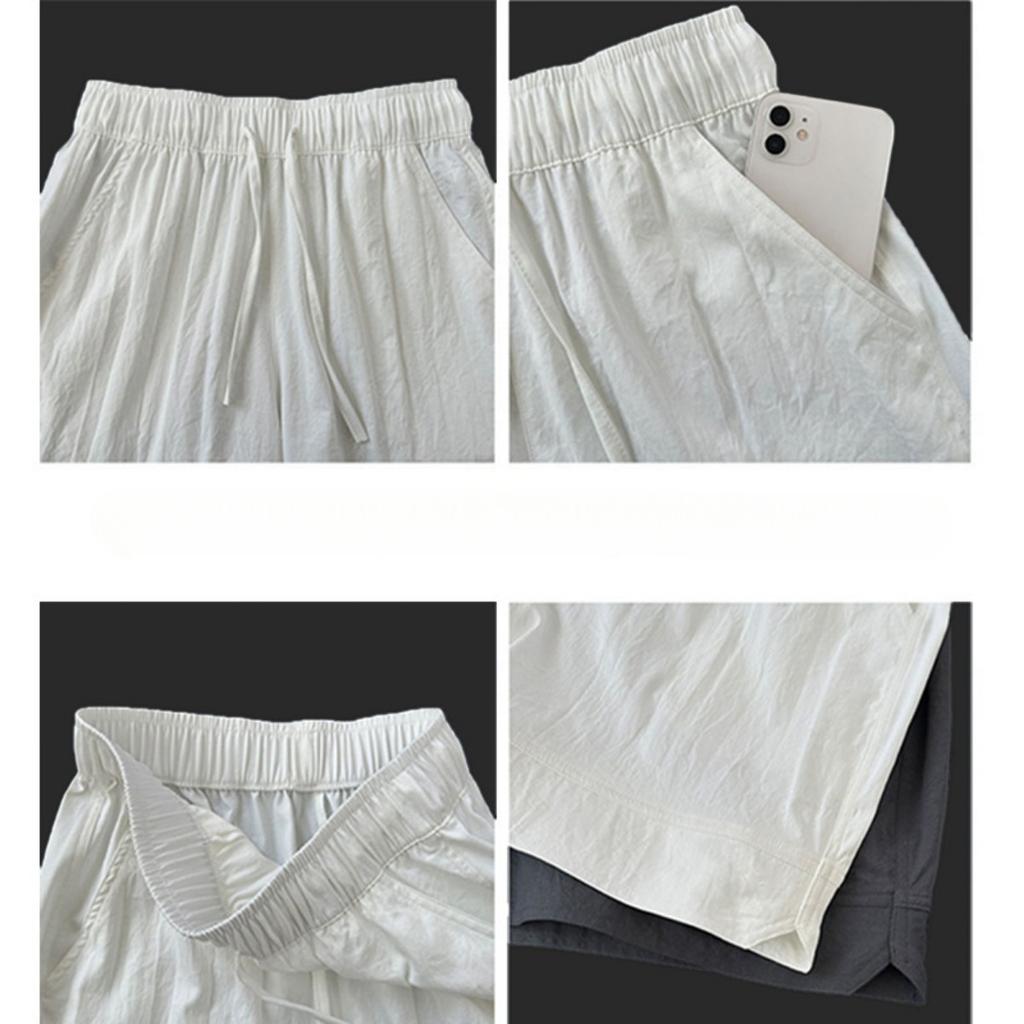 Sports Shorts Women's Spring and Summer Outside, Ice Silk Quick Dry Loose Casual Five Minutes Pants