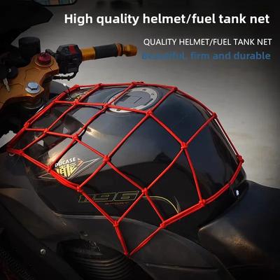 Motorcycle Luggage Net Bike 6 Hooks Hold Down Fuel Tank Luggage Mesh Web Styling High Quality Moto Adjustable Cargo Net