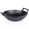 Cast Iron Wok Deep Frying Pan for Frying and Stewing Asian Dishes 36 Cm