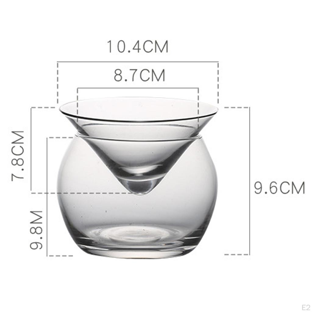Servidor de Copas Martinis Vaso Cónico Esférico