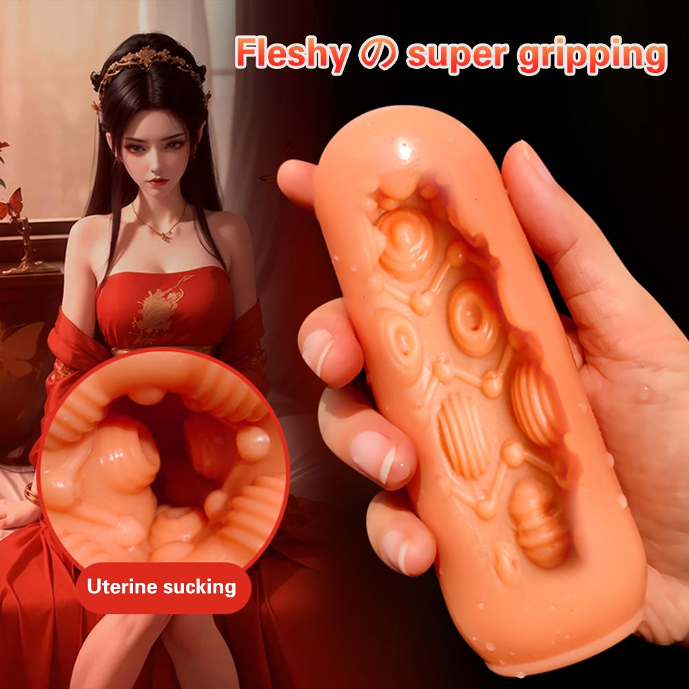Soft Protable Vagina Pussy Silicone Male Masturbator Erotic Toy for Adult Masturbation Penis Endurance Exercise Sex Toys for Men
