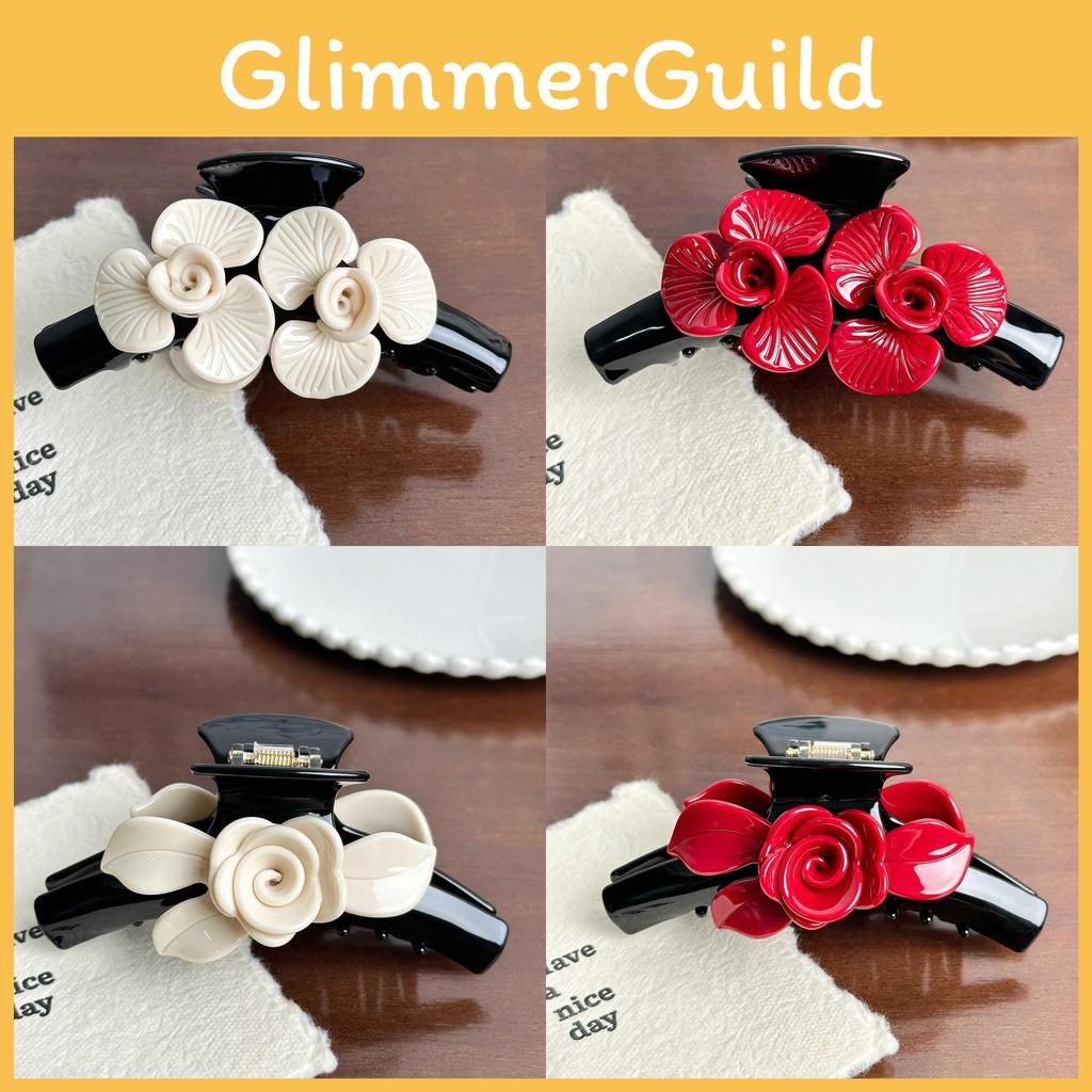 Large Designed Beautifully Floral Hair Claw Clip In Trendy Acetate For Women Fashionforward