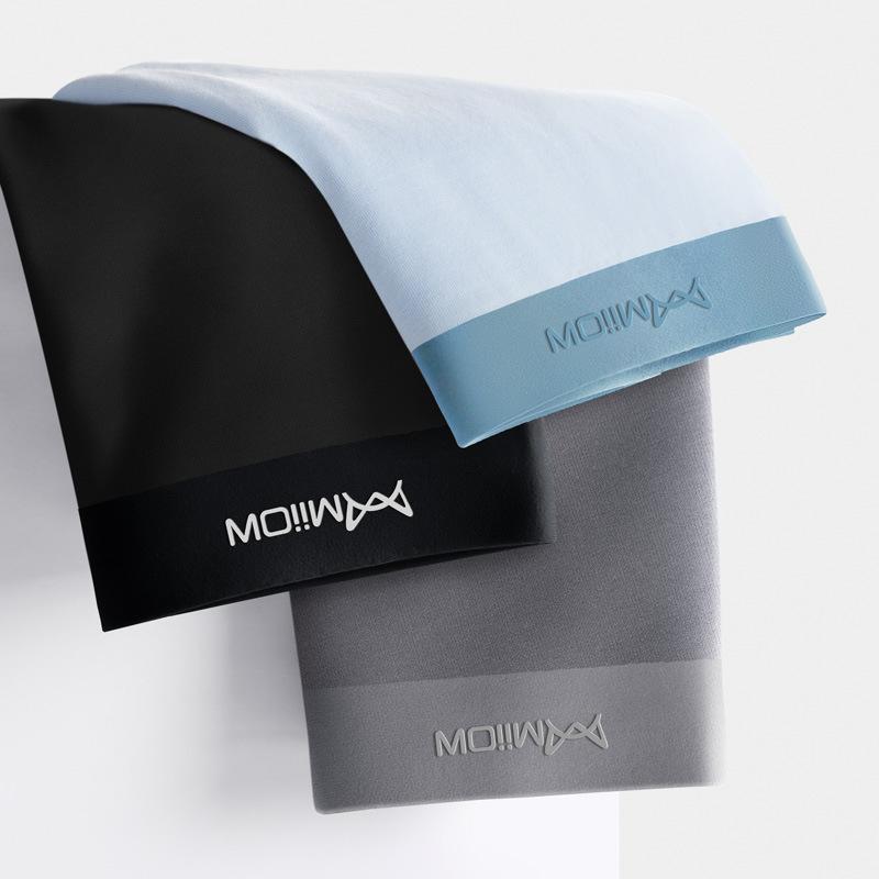 3 buc Lenjerie intimă fără cusături pentru bărbați Lenjerie intimă cu patru colțuri de culoare uni pentru bărbați Lenjerie intimă cu colț plat Toamnă și iarnă Lenjerie intimă respirabilă Boxer Brief