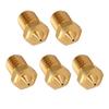 5pcs CHT V6 3D Printer Nozzle 3 Hole High Flow Printer Extruder Brass Nozzles for 1.75mm PLA ABS TPU PA Materials 0.5mm