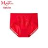 Manifen Lucky Red Lace Mid-Waist Briefs