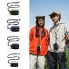 Lightweight Grid Fabric Storage Bag Zipper Closure Card Holder Bag  Outdoor Hiking