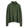 Women's Thickened Cashmere Sweater: High Neck, Loose Fit for Autumn & Winter, Warm Base Layer, Casual Knitwear
