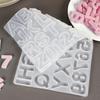 Letter A To Z Pendants Silicone Mold Alphabet Letter and Number Silicone Mold Epoxy Resin Mold for DIY Jewelry Making Supplies