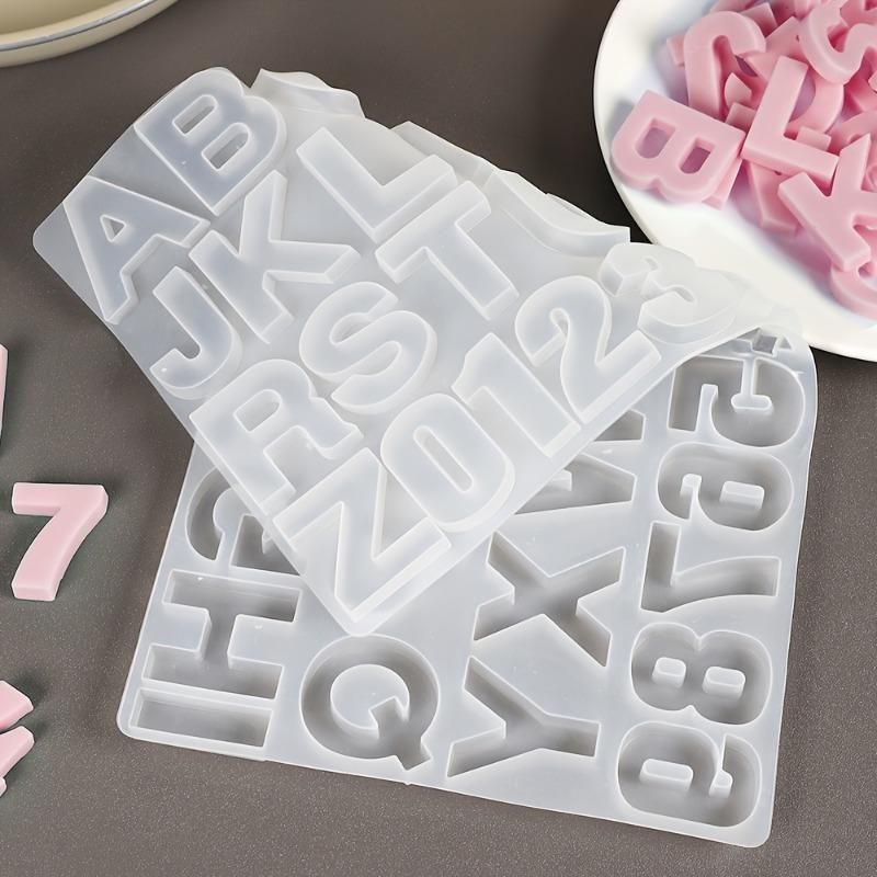 Letter A To Z Pendants Silicone Mold Alphabet Letter and Number Silicone Mold Epoxy Resin Mold for DIY Jewelry Making Supplies