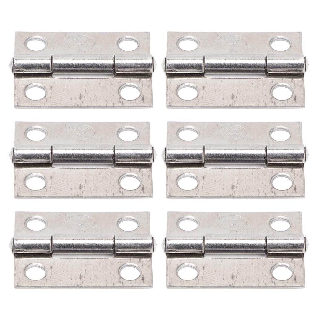 10Pcs 1in Hinges 304 Stainless Steel 4 Hole Foldable Butt Hinges for Marine Boxes Cabinet Door