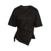 Less Loose Fit Cotton Mid-Sleeve T-Shirt