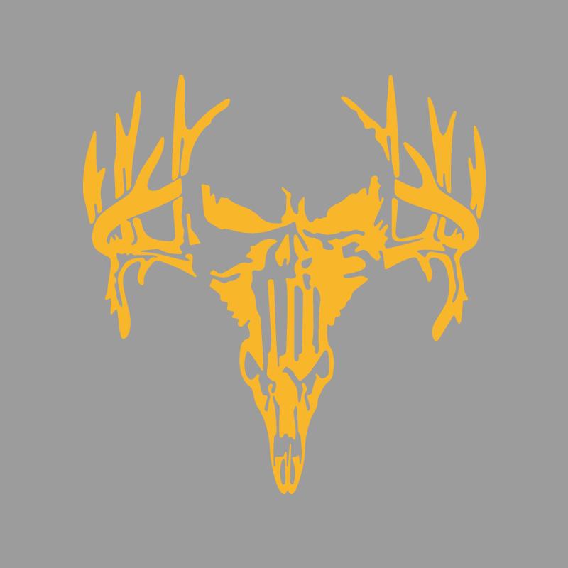 Antler Splicing Skull Decals & Bumper Creative&funny Stickers for Cartoon Fans&lover,high Quality for Car Trucks Motorcycles