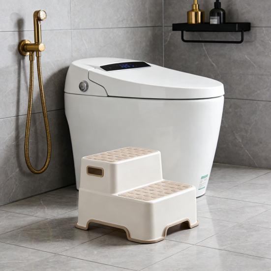 Toiletkruk Multifunctioneel Verstelbaar Opstapje Antislip Oppervlak Ergonomisch Ontwerp Kinderen Volwassenen Verstopping Verlichtende Kruk