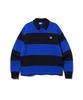 UCLA Unisex Cutout Stripe Collar T-Shirt [R-Blue] (Ua8Lt88)