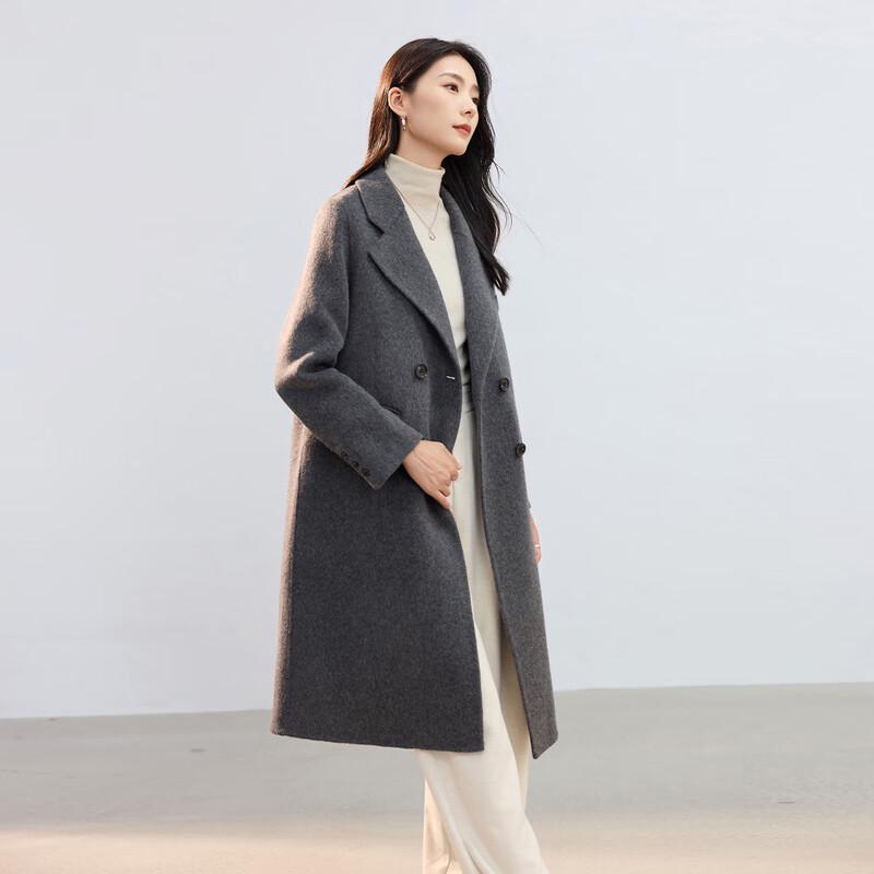 Women's Double-Faced Long Wool Coat
