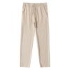 Men's Cotton Linen Pants Male Autumn Breathable Solid Color Linen Trousers Joggers Fitness Streetwear Back With Pocket