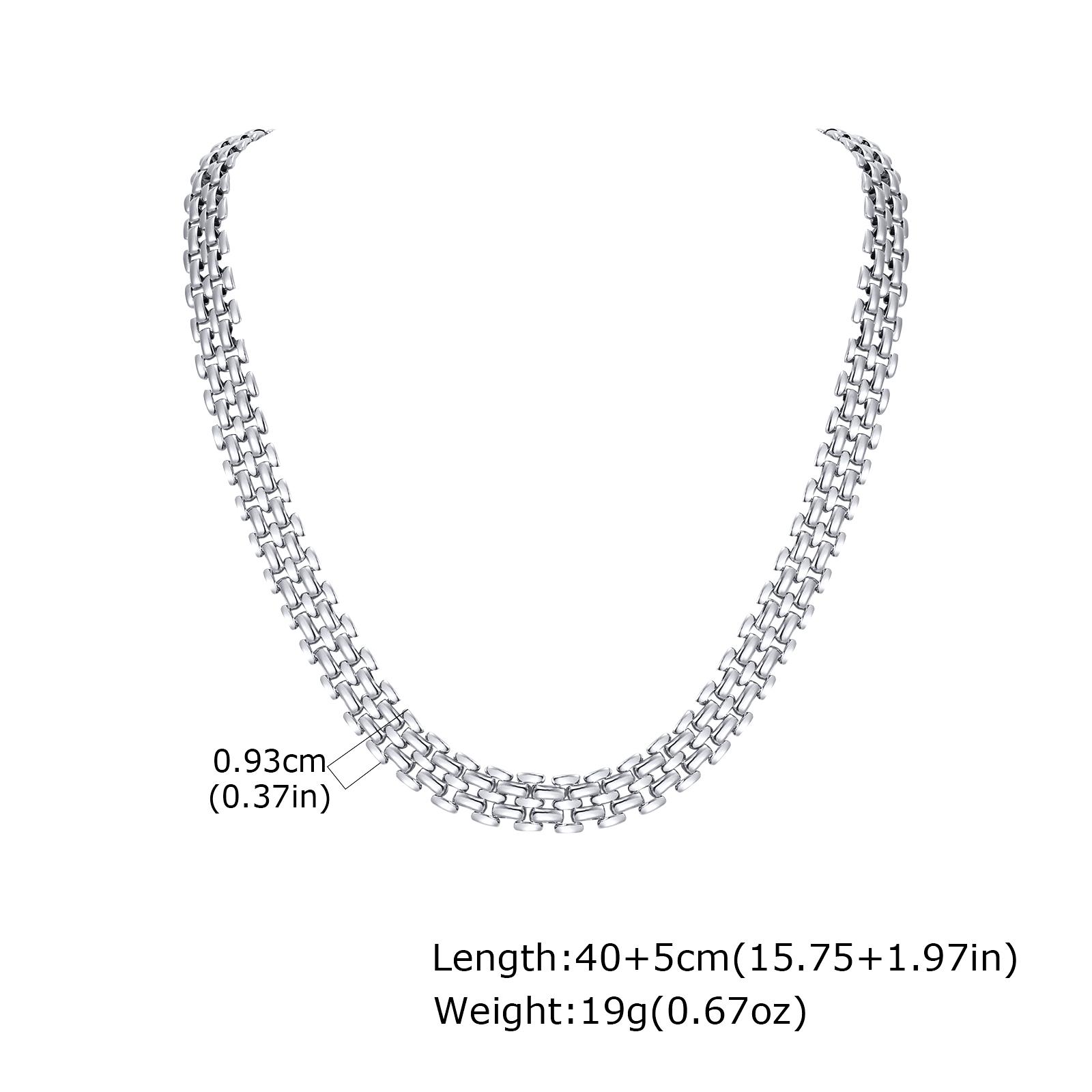 

Minimalist Strap Necklace for Women,Punk Women s Stainless Steel Necklaces,Classic Jewelry Accessories Gifts