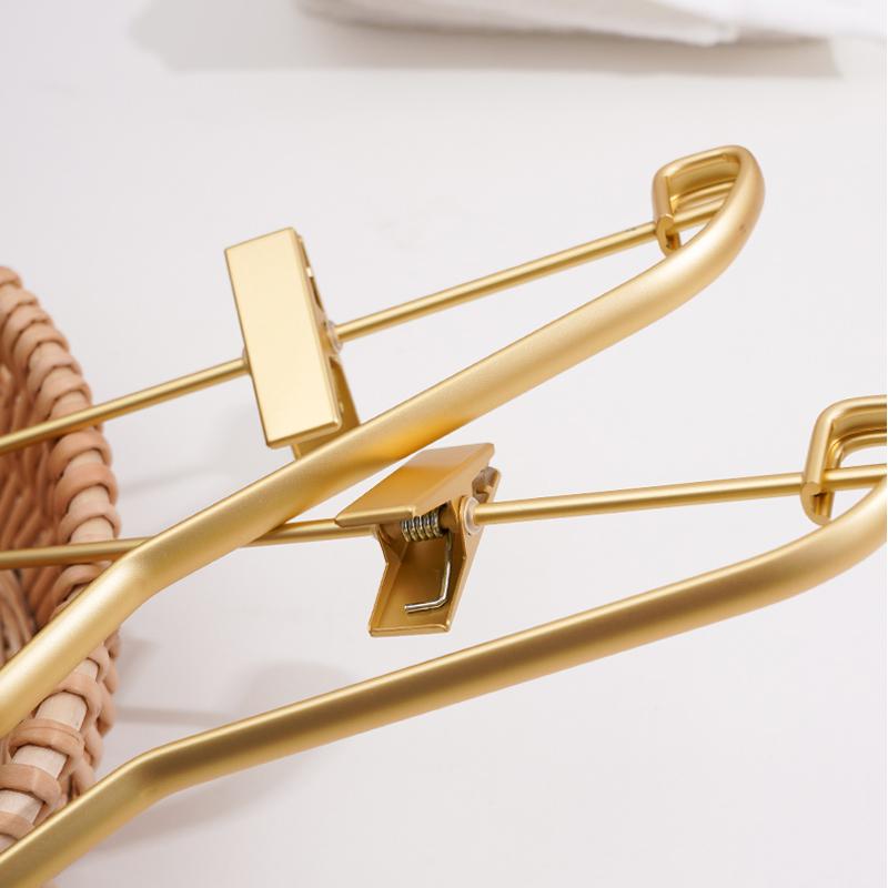 5pcs Anti-slip Trouser Hangers Clothes Hangers Metal Aluminum Alloy Traceless Dress Pants Drying Rack Wardrobe Storage Racks