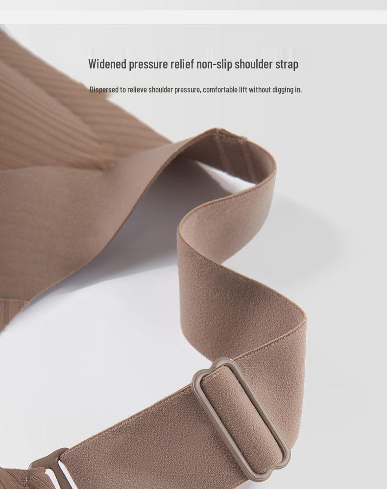 Comfortable Seamless Full-Cup Bra: Anti-Sagging, Side Support, and Breathable for Larger Busts