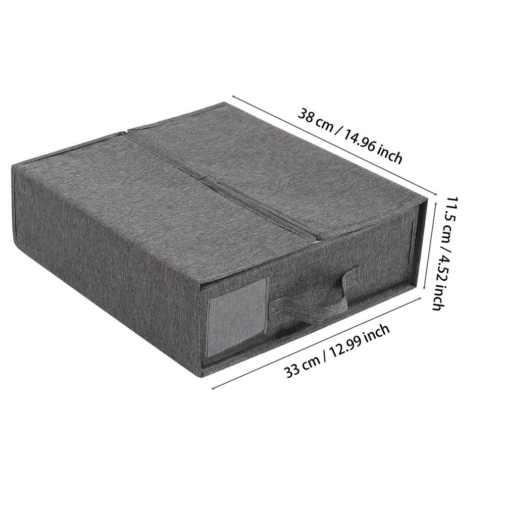 1PC Large Capacity Foldable Under Bed Storage Box, Dust-Proof Storage Box, Storage Box With Lid For Organizing Sheets, Blankets
