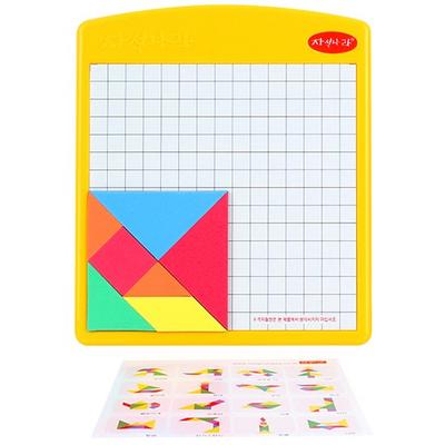 Magnetnara Double-sided Magnet Tangram Play Yard, Korean Popular Puzzles