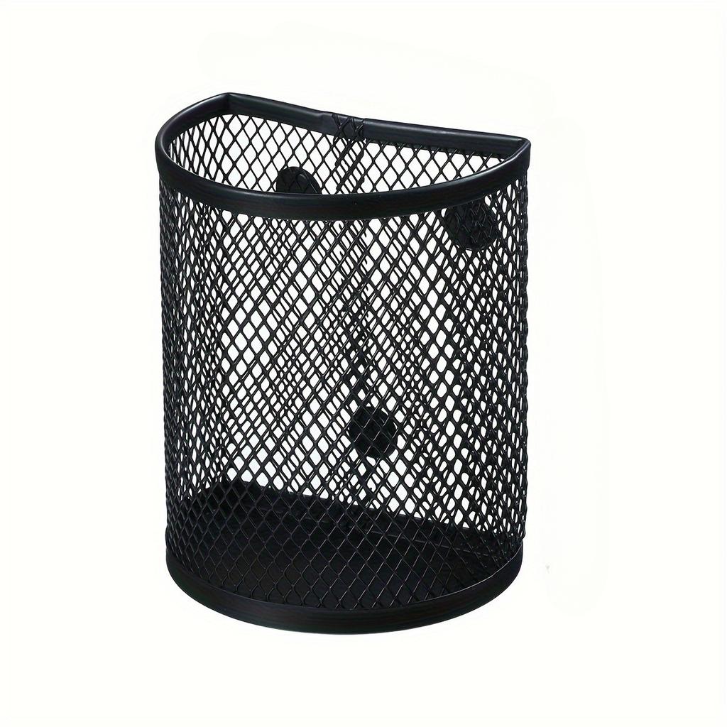 1pc Magnetic Iron Storage Basket for Refrigerator - Semi-Circle Pen Holder & Organizer for Home and Office, Storage Box
