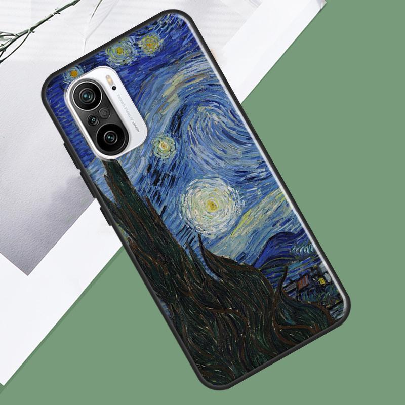 Van Gogh Art Oil Painting Case For Xiaomi 15 13 14 Ultra 13T 14T 15T Pro 17 Pro Max POCO F7 F5 F6 X5 X6 X7 Pro Cover