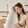 Nordic Style Stripe Rabbit Fur Plush Sofa Cushion  New Model Seat Cushion Winter Soft And Comfortable Thickened Sofa Cover