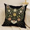 fashing natural animal prints for home decor Pillow Case Natural Linen Double-Sided Printing Sofa Home Decor Cushion Cover