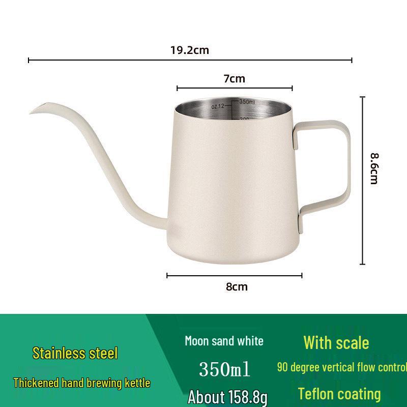 Stainless Steel Long Spout Pour-Over Coffee Kettle for Precise Drip Brewing