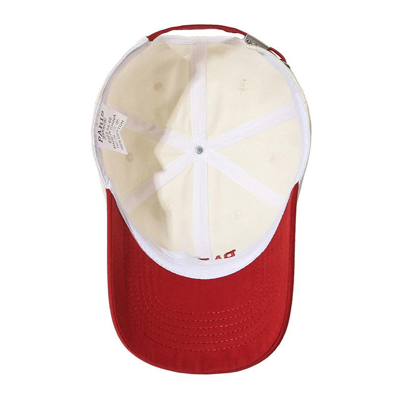 Șapcă de baseball de culoare contrastantă șapcă brodata cu litere de primăvară, toamnă, vară, în aer liber, pălărie sport pentru bărbați, pălărie cu protecție solară, șapcă Panama coadă de cal