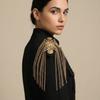 Shoulder Pad Shoulder Epaulette Badges Tassel Chain Epaulet Epaulette  Clothing Accessory